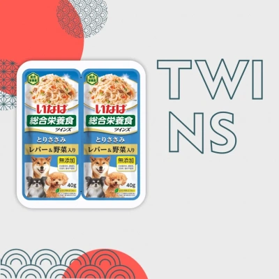 RTW-09 (TW) Inaba Twins 2*0,040кг*12шт Курица и куриная печень с овощами паучи для собак (Шоу-бокс) RTW-09 (TW) Inaba Twins 2*0,040кг*12шт Курица и куриная печень с овощами паучи для собак (Шоу-бокс)