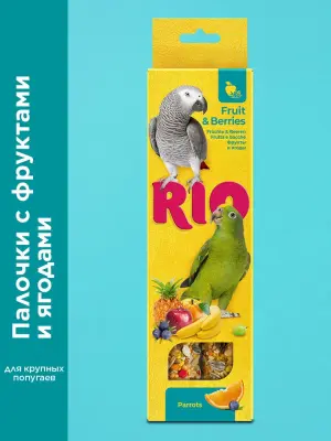 Rio 0,09кг*2шт палочки для попугаев с фруктами и ягодами фото
