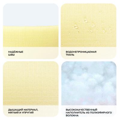 Лежанка (Зооэкспресс) 758242 овальная с подушкой «Oxford» №4 двухсторонняя 58*43*18 см бежевый/серый фото