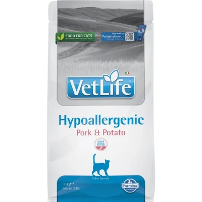 Farmina (Фармина) Vet Life Cat Hypoallergenic 1,5кг свинина с картофелем для кошек фото