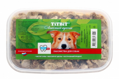 TiTBiT 0,18кг (3,3л) лакомство  легкое говяжье - банка пластмассовая TiTBiT 0,18кг (3,3л) лакомство  легкое говяжье - банка пластмассовая