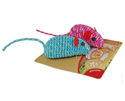 Игрушка Догман мышка гремящяя плетеная 2 шт. (7 см.) Игрушка Догман мышка гремящяя плетеная 2 шт. (7 см.)