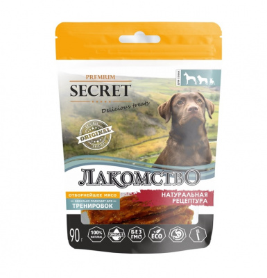 Секрет (Secret) 0,09кг лакомство филе ягненка для собак (PM012)