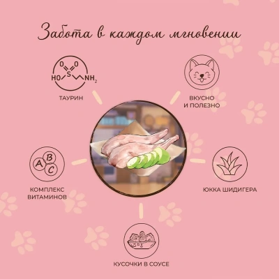 Edel Cat 0,085кг кролик и кабачок кусочки в соусе для стерилизованных кошек (405312) фото