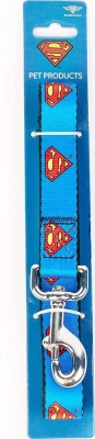 Поводок (Buckle-Down) Супермен синий цвет 120см фото