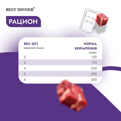 Best Dinner Exclusive Sterilised 0,085кг ягненок с клюквой, мусс сливочный для кошек  фото Best Dinner Exclusive Sterilised 0,085кг ягненок с клюквой, мусс сливочный для кошек  фото