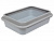 Туалет (Сибирская кошка) глубокий с бортиком (37*27,5*10) пепельный фото