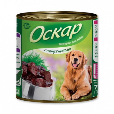 ОСКАР консервы для собак с потрошками 9/750г фото