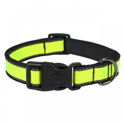 Ошейник (PerseiLine) LOOK нейлон фиксатор светоотражающий 25" 40-65 см салатовый XL