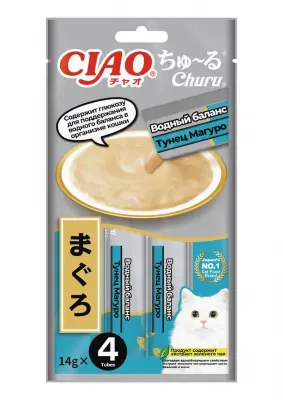 Inaba Ciao Churu 4*0,014кг 4RU129 лакомство-пюре для кошек Водный баланс Тунец Магуро Inaba Ciao Churu 4*0,014кг 4RU129 лакомство-пюре для кошек Водный баланс Тунец Магуро