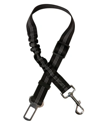 Ремень безопасности (Stefan) автомобильный, универсальный с амортизацией для животных, черный 53-74x2,5см фото