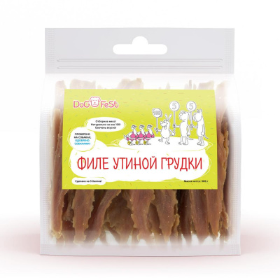 Dog Fest 0,5кг филе утиной грудки фото Dog Fest 0,5кг филе утиной грудки фото