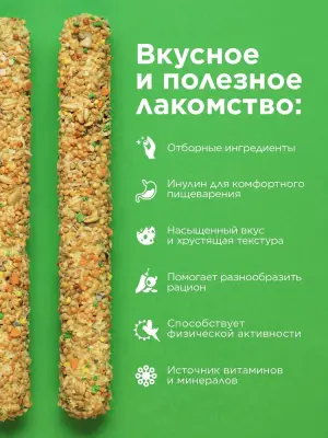 Rio 0,04кг*2шт палочки для волнистых попугайчиков и экзотов с тропическими фруктами фото