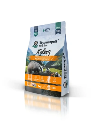 ТерриториЯ Кавказ 0,8кг индейка с морошкой сухой для щенков мелких пород (560230) фото