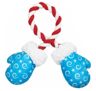 Игрушка (Triol) NEW YEAR Варежки мягкая для собак, 460мм Игрушка (Triol) NEW YEAR Варежки мягкая для собак, 460мм