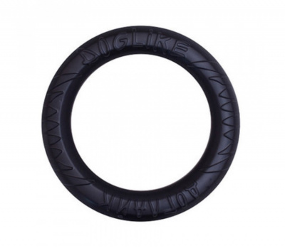 Игрушка (Doglike) Снаряд Tug&Twist HD, кольцо 8-мигранное усиленное среднее, черный для собак фото