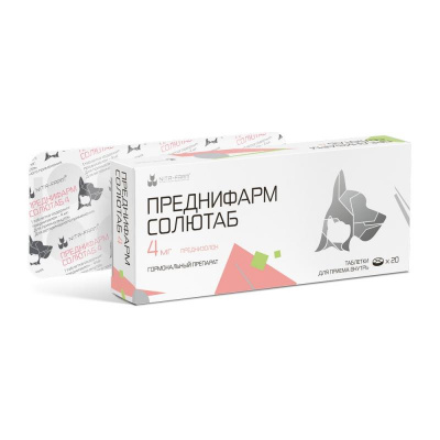 Преднифарм Солютаб 4 мг, 20 таб. pet (ЛИЦЕНЗИЯ) фото