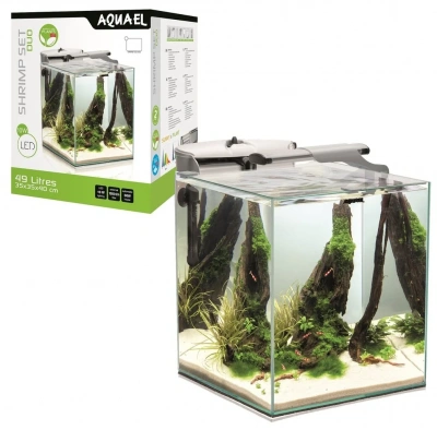 Aквариум (AQUAEL) Fish&Shrimp Set Duo D&N 49л (35*35*40) черный фото