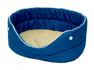 Лежанка (Зооэкспресс) Oxford №1 двухсторонняя 40*27*16 см бежевый/серый