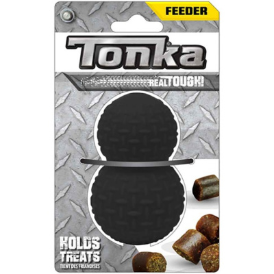 Tonka Игрушка-дозатор для лакомств рифленый 8мм черный 8,9см