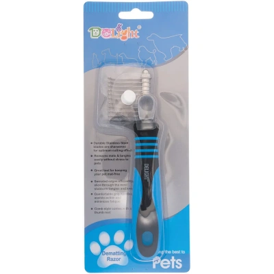 Колтунорез (DeLIGHT) боковой "мини" 11 лезвий загнут  4308211N /12/ фото