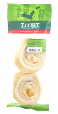 TiTBiT 0,081кг лакомство ухо говяжье внутреннее (мягкая упаковка) фото