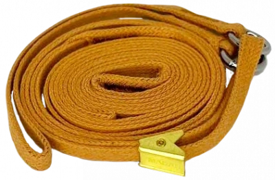 Ринговка-мартингал (MADAN) MSLSH-S+5 5 мм, 13 см, хлопковая, с зажимом, карамель