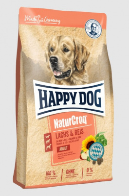 Happy Dog NaturCroq 12кг лосось и рис сухой для собак улучшение состояния кожи и шерсти (119817) Happy Dog NaturCroq 12кг лосось и рис сухой для собак улучшение состояния кожи и шерсти (119817)
