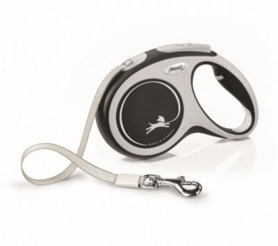 Рулетка Флекси New Comfort М ремень 5м до 25кг черный