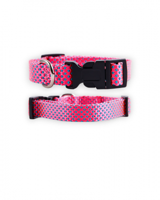 Ошейник (Аркон) Dog&Vogue NEO нейлон шир. 15 мм, 24-32 см розовый