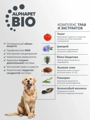 AlphaPet WOW (АльфаПет) 15кг с говядиной и сердцем сухой для взрослых собак крупных пород (652116)  фото