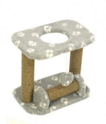 Когтеточка Меридиан игровая, джут (37*24*34) лапки с/б, д/котят