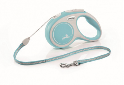 Рулетка Флекси New Comfort M трос 5м до 20кг голубой