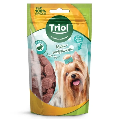 Triol 0,05кг мини-медальоны из кролика для мини-собак (10171032)