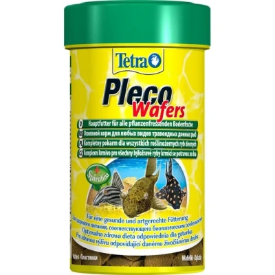 Tetra Pleco Veggie Wafers 0,1л корм пластинки, для травоядных сомов фото