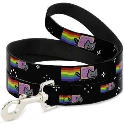 Поводок (Buckle-Down) Нян кэт черный 120см фото