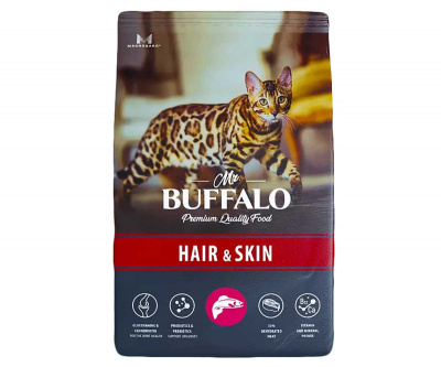 Баффало Mr.Buffalo Adult Hair&Skin 1,8кг с лососем для кожи и шерсти сухой корм для кошек (078694) фото Баффало Mr.Buffalo Adult Hair&Skin 1,8кг с лососем для кожи и шерсти сухой корм для кошек (078694) фото