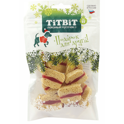 TiTBiT 0,07кг сэндвич с говядиной для собак (Новогодняя коллекция) TiTBiT 0,07кг сэндвич с говядиной для собак (Новогодняя коллекция)