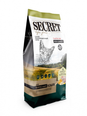 Секрет (Secret) Life Force 10кг сухой цыпленок и рис для кошек (79858)