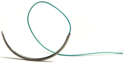 ПГА-нить USP3/0 met 2  75см,  с колющей иглой 26мм