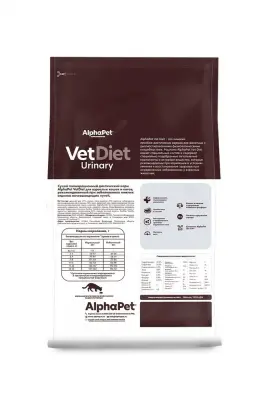 AlphaPet Vet Diet (АльфаПет) 0,4кг Urinary сухой при заболеваниях нижних отделов мочевыводящих путей для кошек (655230) фото AlphaPet Vet Diet (АльфаПет) 0,4кг Urinary сухой при заболеваниях нижних отделов мочевыводящих путей для кошек (655230) фото