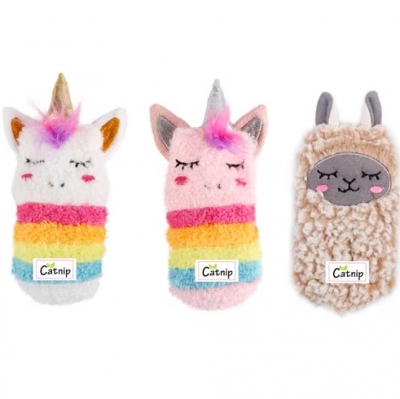 Игрушка (All For Paws) 2963 Sock Носочки с кошачьей мятой и актинидией 15,5*3*1,5см 2963 для кошек (1/24/96)