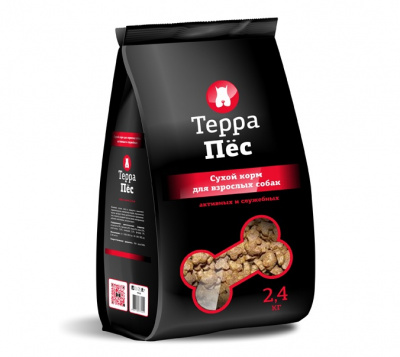 Терра Пес 2,4кг сухой корм для активных и служебных собак (772451) Терра Пес 2,4кг сухой корм для активных и служебных собак (772451)