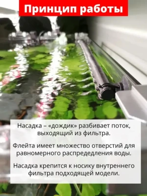 Насадка-дождик (AQUAEL) пластмассовая (Unimax, циркул.1100) фото