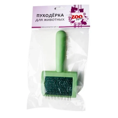 Пуходерка (Зооэкспресс) пластмассовая малая с каплей 7*15см, для кошек фото Пуходерка (Зооэкспресс) пластмассовая малая с каплей 7*15см, для кошек фото