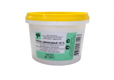 Цинковая Мазь 10% 800г(6шт/уп) фото Цинковая Мазь 10% 800г(6шт/уп) фото