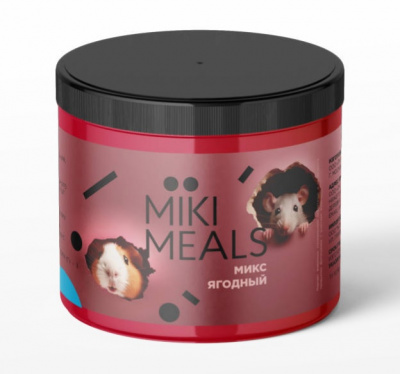 Микимилс (Mikimeals) 0,15кг Ягодный микс для грызунов, банка (565022) фото