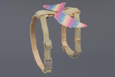 Комплект Wogy шлейка Крылья с поводком 120х1см, микс для кошек фото