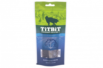 TiTBiT 0,075кг нарезка из трески для собак TiTBiT 0,075кг нарезка из трески для собак