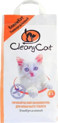 Наполнитель (CleanyCat) 4,5л (2,7кг) минеральный впитывающий универсальный фото
